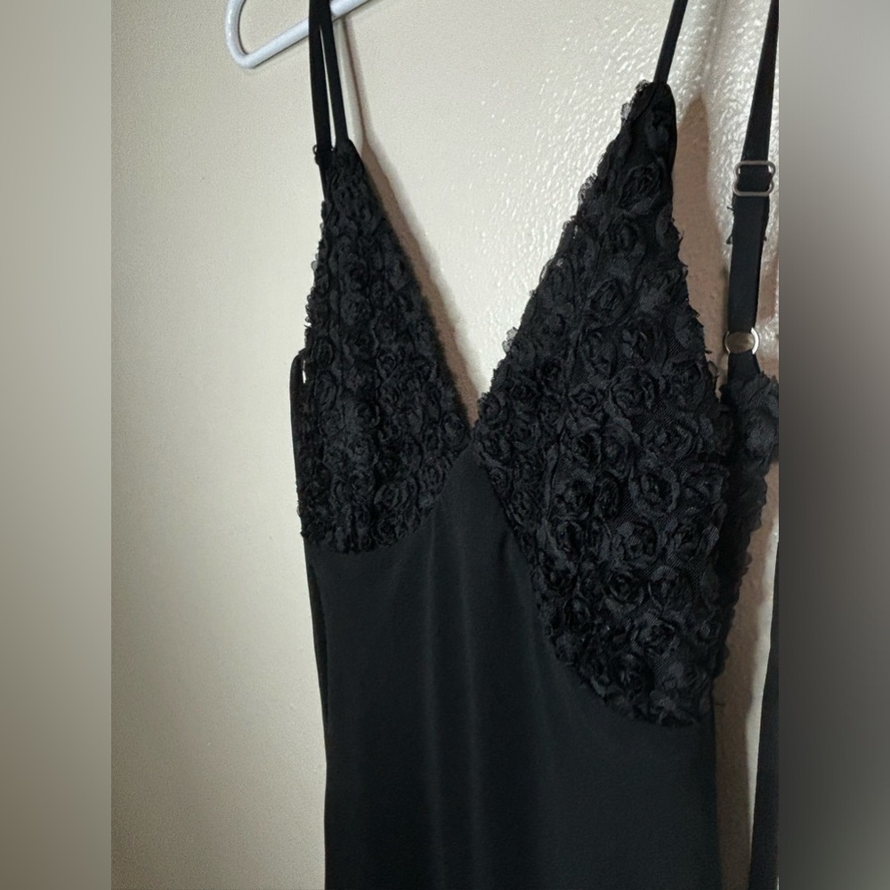 Wild Fable Floral Black Back Tie Dress